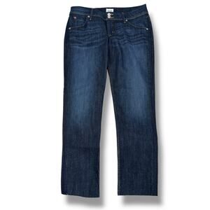 Hudson Collin Flap Skinny Jeans Women’s 30 Blue Denim Stretch Pockets Frayed Hem